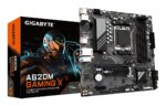 GIGABYTE A620M GAMING X Motherboard - Supports AMD Ryzen 8000 CPUs  8+2+1 Phases Digital VRM  up to 8000MHz DDR5 (OC)  1xPCIe 4.0 M.2  GbE LAN  USB 3.2 Gen 2