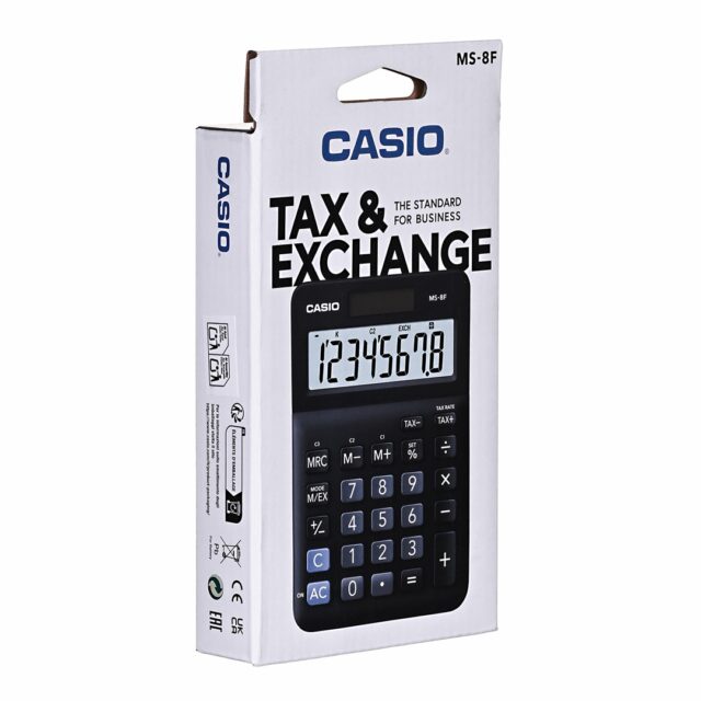 Casio MS-8F black office calculator - imagine 8