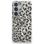 Case Guess IML Leopard Print Triangle    MagSafe for Samsung Galaxy S26 black - imagine 3