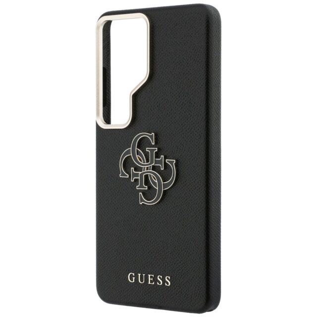 Case Guess Grained Big 4G Metal Logo for  Samsung Galaxy S26 Ultra black - imagine 7