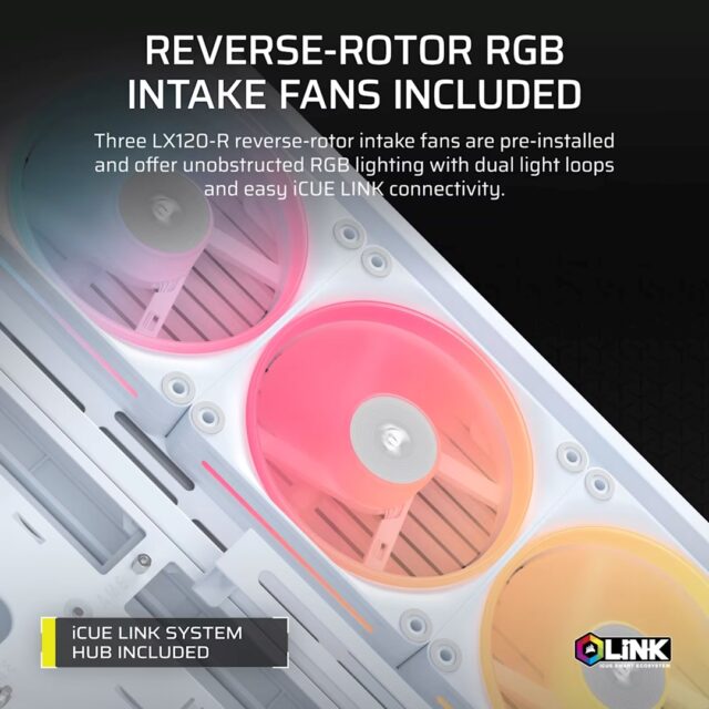 Corsair 4500X LX-R RGB Tempered Glass Mid-Tower  White Midi Tower - imagine 4