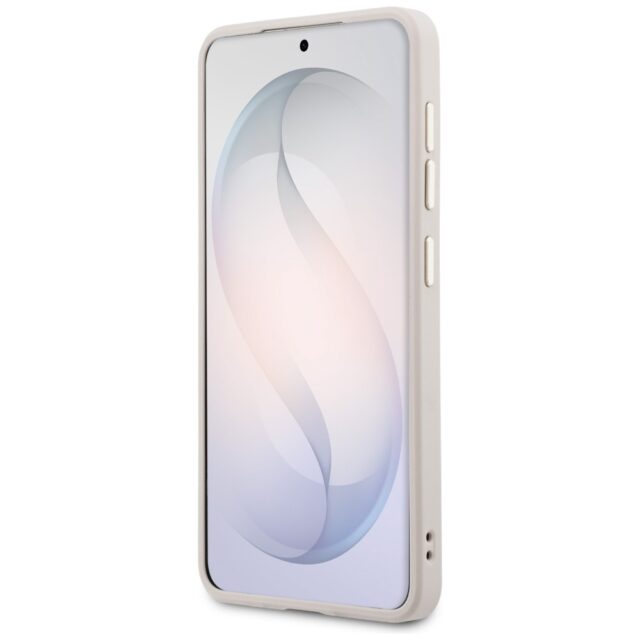 Case Guess Saffiano Peony Embossed Ring  MagSafe for Samsung Galaxy S26 Plus pink - imagine 5