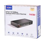 Dahua Technology PoE SF1008LP Unmanaged L2 Fast Ethernet (10/100) Power over Ethernet (PoE) Black - imagine 2