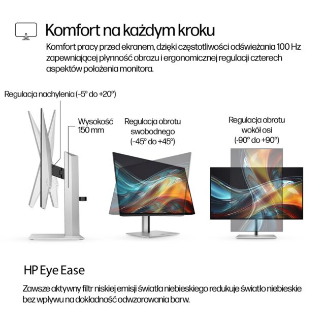 HP Series 7 Pro 23.8 inch FHD Monitor - 724pf - imagine 6