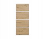 ALMA CHEST OF DRAWERS WHITE/ARTISAN OAK - imagine 2