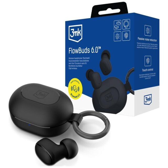 Wireless Earbuds 3MK FlowBuds 6.0 Black - imagine 3