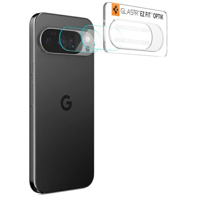 Ochrona na obiektyw aparatu Spigen Optik  Glas.Tr do Google Pixel 10 Pro XL przezroczysty 2szt - imagine 3