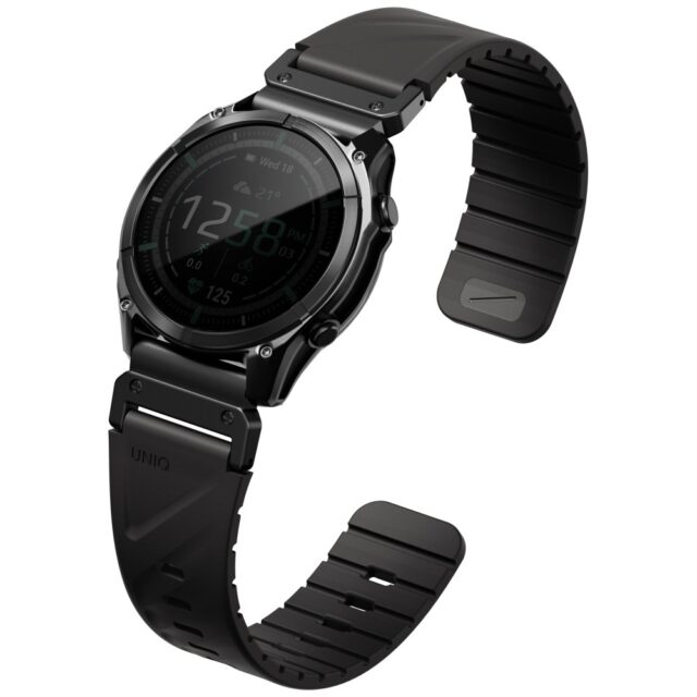 UNIQ Fluo Strap for Garmin 26mm Black - imagine 4