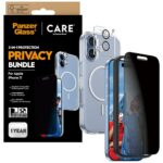 Zestaw ochronny CARE by PanzerGlass      Flagship Privacy 3w1 Etui+Szkło Prywatyzujące+Lens do iPhon - imagine 5