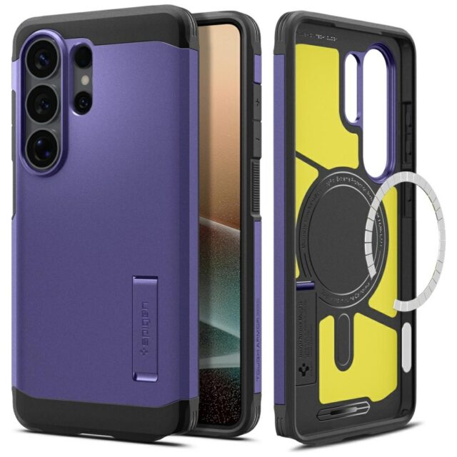 Etui Spigen Tough Armor Mag MagSafe do  Samsung Galaxy S26 Ultra ash violet - imagine 9