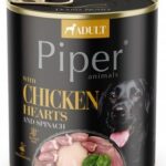 DOLINA NOTECI Piper Chicken hearts with spinach - Wet dog food - 800 g