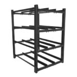 Lanberg battery rack for UPS 830x650 3 rows 4 levels (12 shelves) black Lanberg (flat pack)
