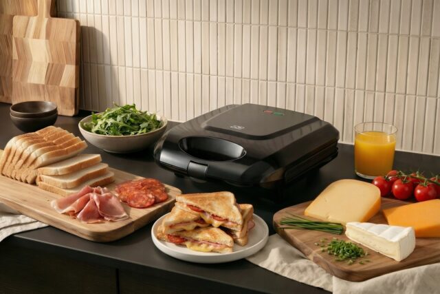 Promis STP 25 XXL sandwich maker  4 toasts  1400 W  black - imagine 5