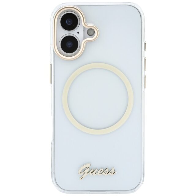 Case Guess IML Script Metal MagSafe for   iPhone 17 transparent - imagine 3