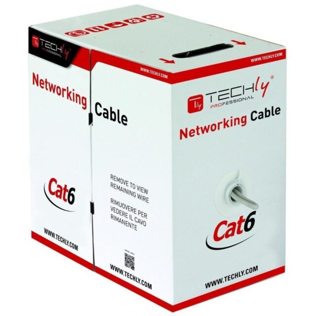 Techly ITP9-RIS-0305 networking cable Grey 305 m Cat6 S/FTP (S-STP) - imagine 2