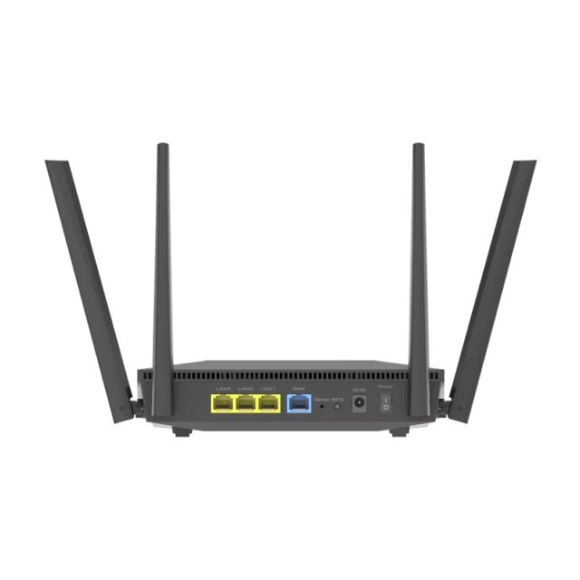 ASUS RT-AX52 AX1800 AiMesh wireless router Gigabit Ethernet Dual-band (2.4 GHz / 5 GHz) Black - imagine 4