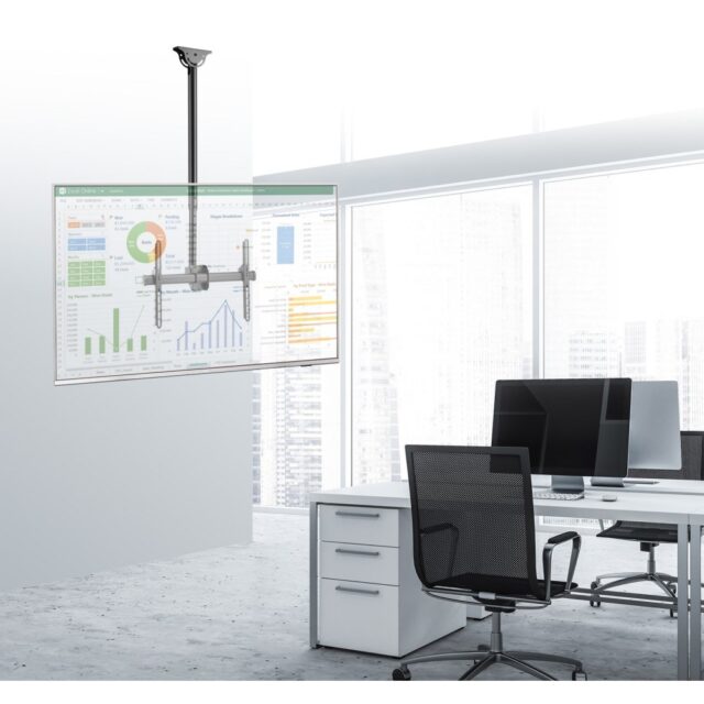Techly 37-70 Telescopic Ceiling Universal LED TV LCD Support  ICA-CPLB 946S - imagine 4