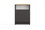 GALAX 30/1D BEDSIDE TABLE  ANTHRACITE/ARTISAN