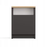 GALAX 30/1D BEDSIDE TABLE  ANTHRACITE/ARTISAN