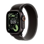 Apple Watch Ultra 3 GPS + Cellular 49mm Black Titanium Case with Black/Charcoal Trail Loop - M/L - imagine 3