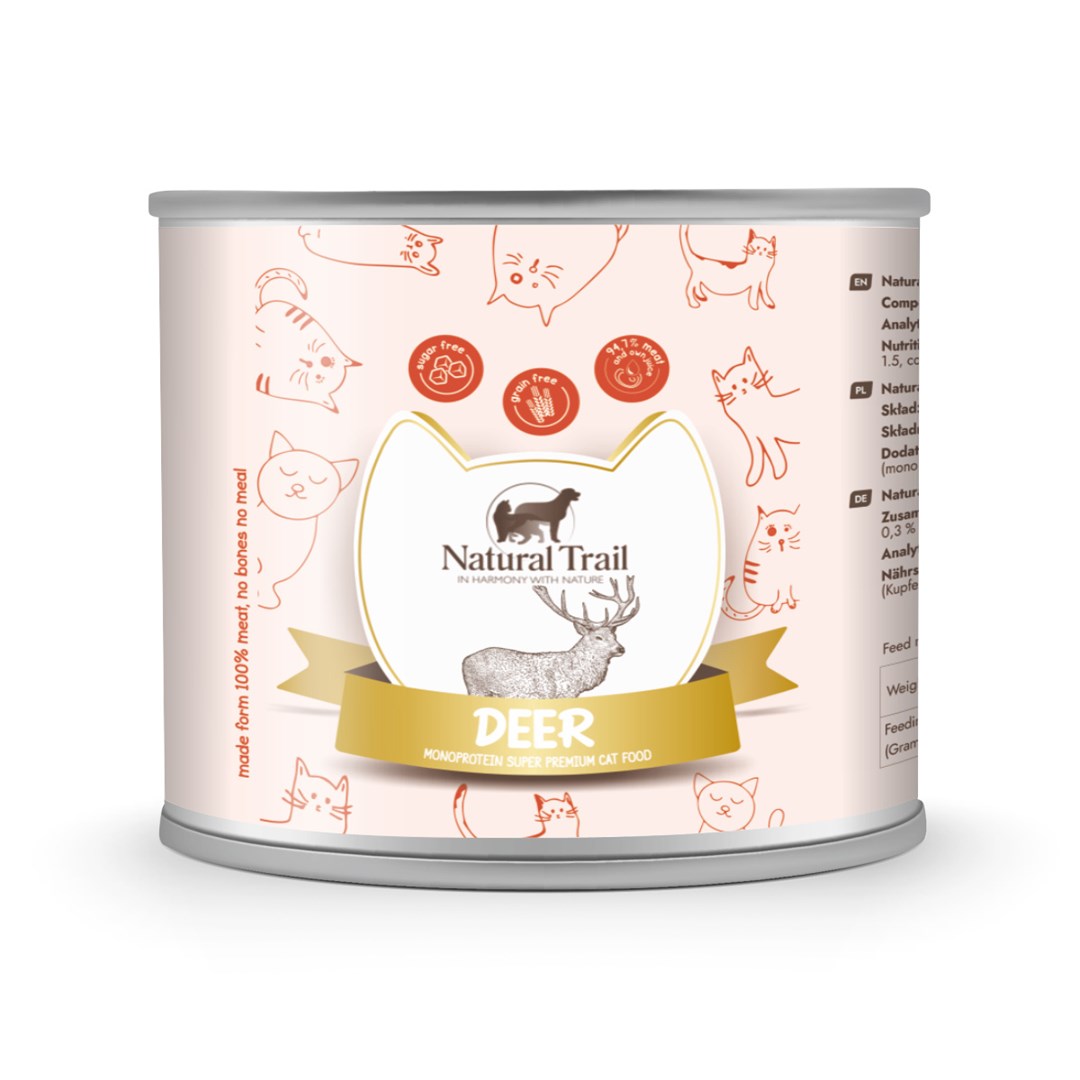 cps-926cafaadb421489025970213813c181-2026-03-29-10-20-46 NATURAL TRAIL Monoprotein Deer - wet cat food - 185g - imagine 1