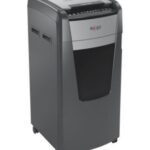 Rexel AutoFeed+ 600X automatic shredder  P-4  cuts up to 4x36mm  600 sheets  110 litre bin