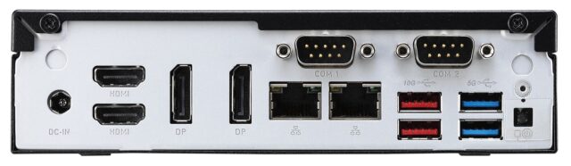 Shuttle Slim PC DH770   S1700  2x HDMI  2x DP   2x 2.5G LAN  2x COM  8x USB  1x 2.5   2x M.2  24/7 permanent operation  incl. VESA - imagine 7