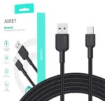 AUKEY CB-NAC2 USB-C Type-C Power Delivery PD 60W 3A 1.8m Nylon Black - imagine 2