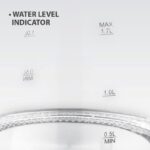 Czajnik elektryczny szklany 1 7L 2200W MR-063-WHITE MAESTRO - imagine 4