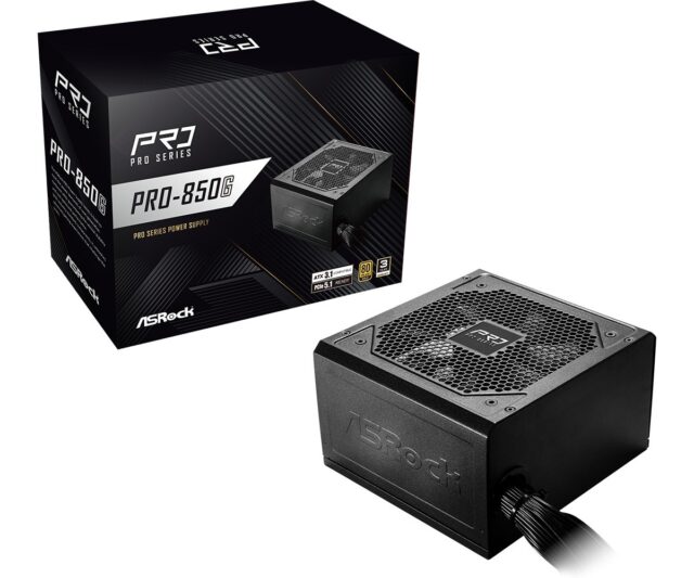ASRock PRO-850G 850W 80 PLUS Gold power supply - imagine 2
