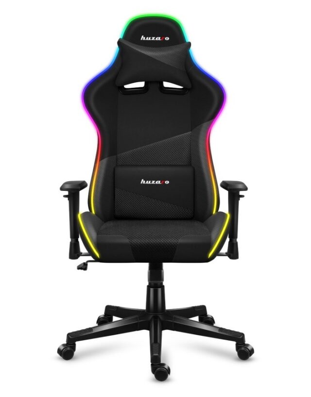 Huzaro Force 6.2 RGB PC gaming chair Bucket (cradle) seat Black - imagine 2