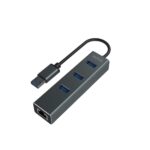 Savio AK-57 USB-A - 3 x USB-A HUB with RJ-45 Gigabit Ethernet adapter 5000 Mbit/s grey USB 3.2 Gen 1 (3.1 Gen 1) Micro-B 5000 Mbit/s Black - imagine 10