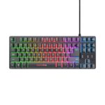 Trust GXT 833 Thado keyboard Gaming USB Dutch Black  Silver - imagine 2