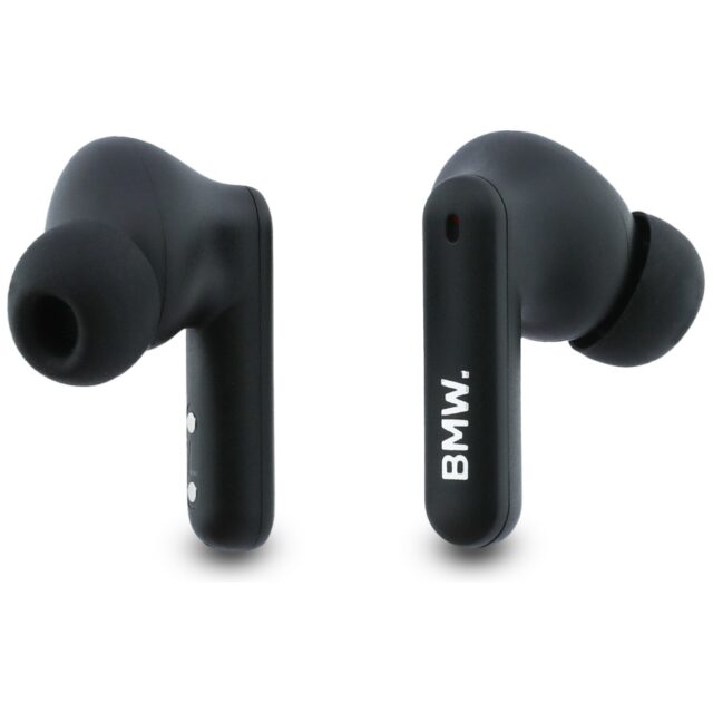 Headphones Bluetooth TWS BMW Leather      Metal Logo ENC blue - imagine 5