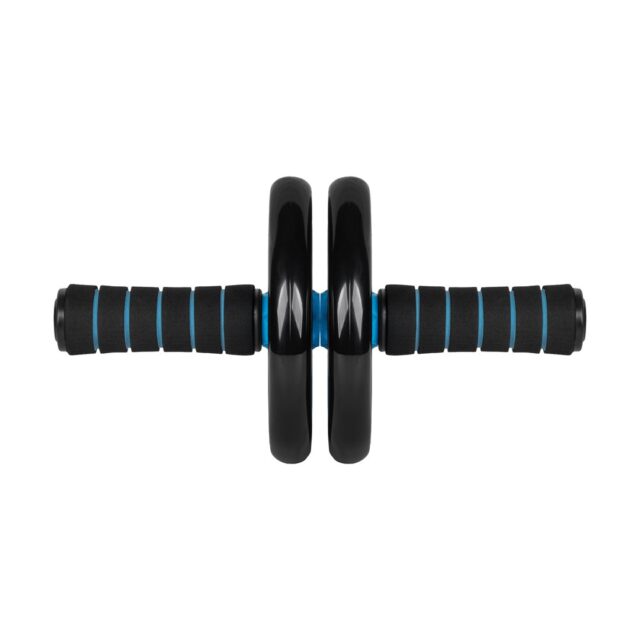REBEL ACTIVE Double wheel  roller for abdominal exercises AB Wheel - imagine 4