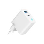 Gembird 2 Port 30W GaN USB fast charger LED white TA-UC-PDQC30L-W-01 - imagine 3
