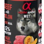 ALPHA SPIRIT WET Ternera con melón - comida húmeda para perros - 400g
