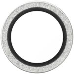 Tempered glass lens protector PanzerGlass  Hoops Glitter do iPhone Air srebrny - imagine 3