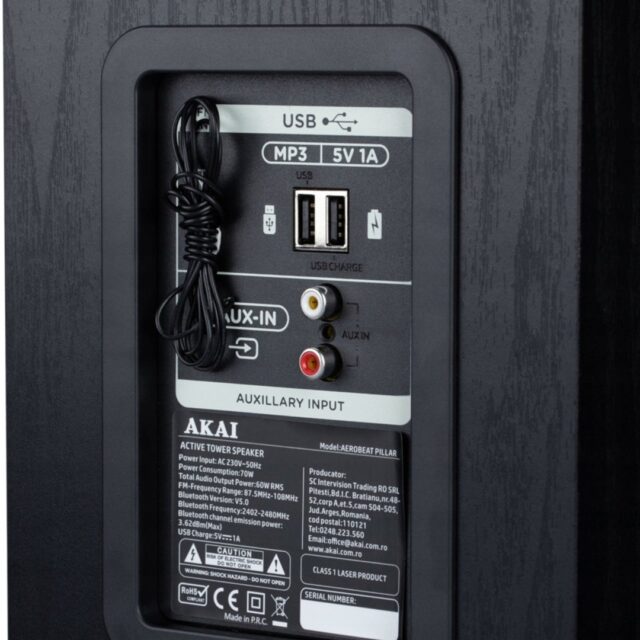 AKAI Kolumna aktywna AEROBEAT PILLAR - imagine 6