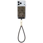 Zestaw portfel + hand strap Guess         triangle MagSafe brązowy - imagine 2