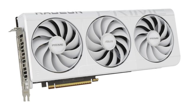 ASUS Prime -RX9070XT-O16G-WHITE AMD Radeon RX 9070 XT 16 GB GDDR6 - imagine 3