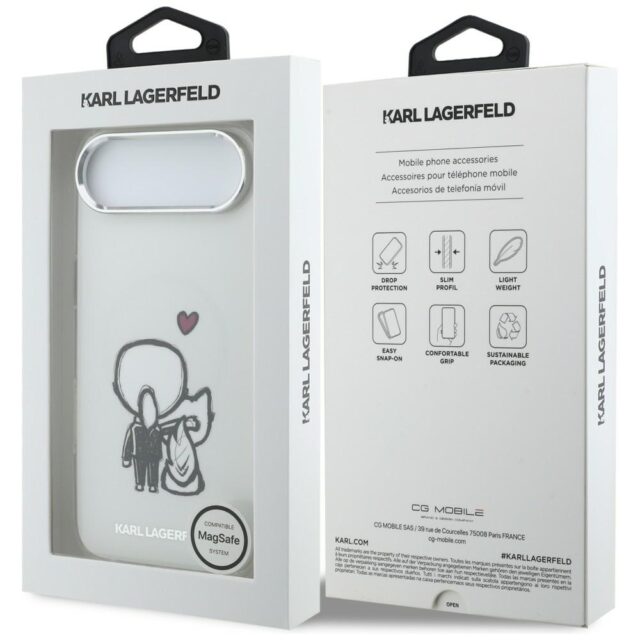 Etui Karl Lagerfeld Karl & Choupette      Back MagSafe do iPhone Air przezroczysty - imagine 8