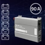Qoltec Smart Professional Monolith Battery Charger for LiFePO4 AGM GEL SLA batteries | 90A | 12V | Fast charging - imagine 2