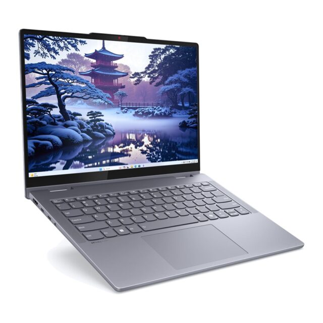 Lenovo IdeaPad 5 2-in-1 14IRH9 i5-13420H 14  WUXGA OLED 400nits Glossy 60Hz Touch 16GB LPDDR5x-5200 SSD512 57Wh Intel UHD Graphics Win11 Luna Grey - imagine 8