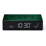 Lexon Flip Premium Two-sided Alarm Clock dark green LR152DG1