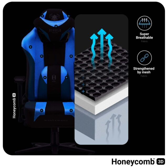 Gaming chair Diablo Chairs X-Player 2.0 King Size black - imagine 10