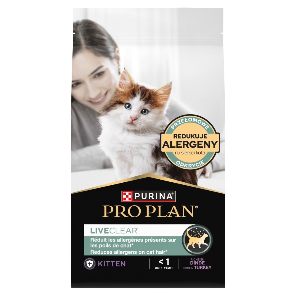 cps-962de614cc62ad2b9c91b35e745351e4-2026-03-26-16-55-42 PURINA PRO PLAN LIVECLEAR KITTEN Bogata w Indyka 1 4kg - imagine 1