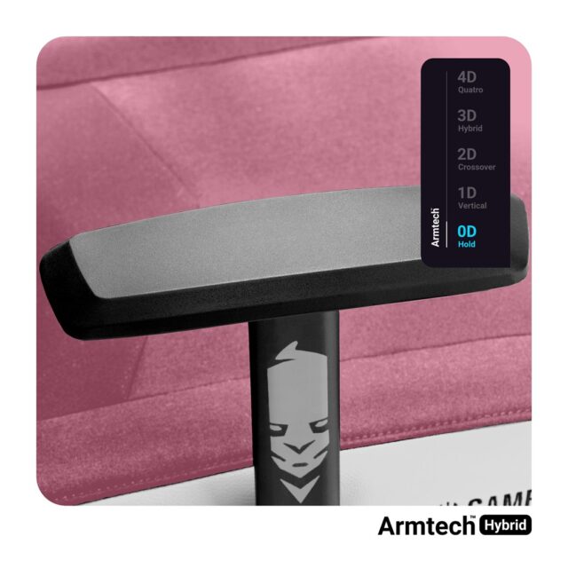 DIABLO X-GAMER gaming chair pink and white - imagine 7