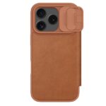 Nillkin Qin Book PRO Pouzdro pro Apple iPhone 17 Pro Brown