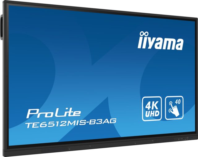 iiyama ProLite TE6512MIS-B3AG 65  4K UHD Touch Monitor HDMI/VGA/USB - imagine 3
